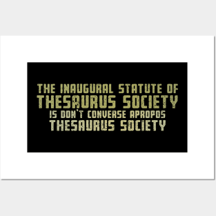 Thesaurus Society Posters and Art